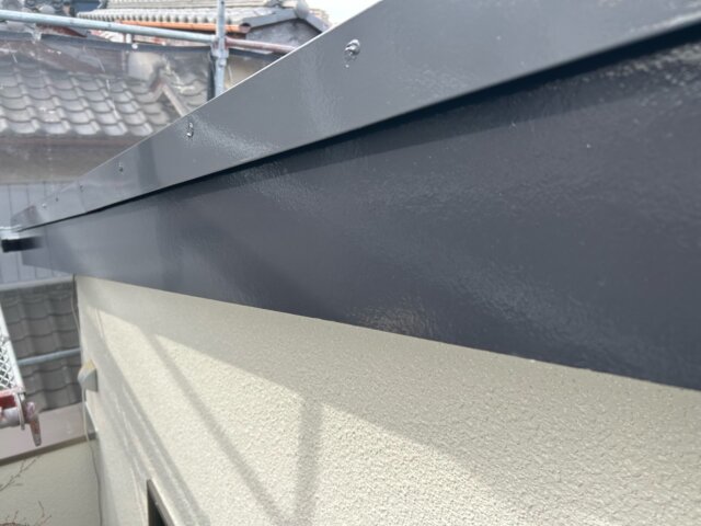 さいたま市南区 屋根外壁塗装 破風板 完了 ミヤケン