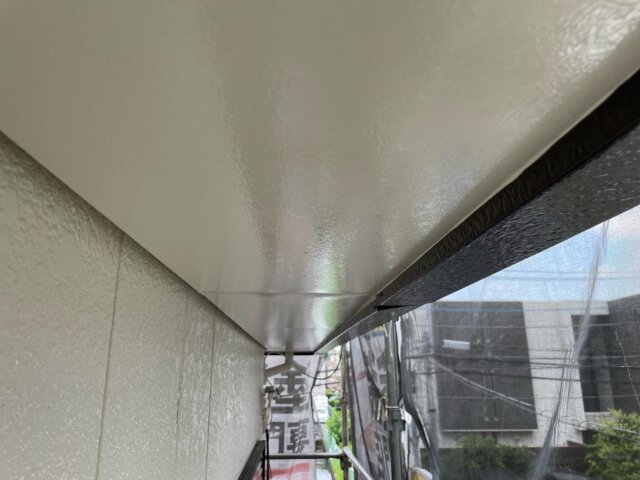 さいたま市北区宮原町の軒天の完了の写真 ミヤケン
