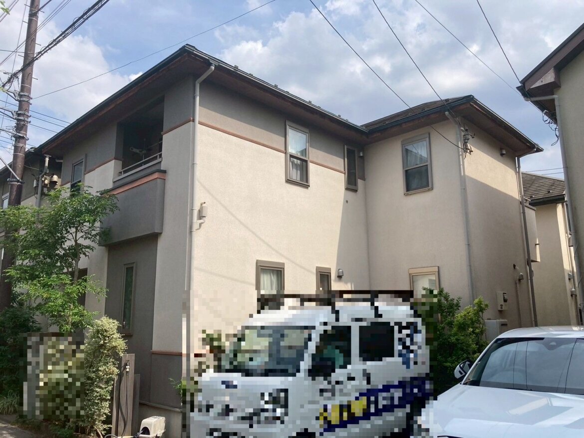さいたま市緑区の外壁の施工前の写真 ミヤケン