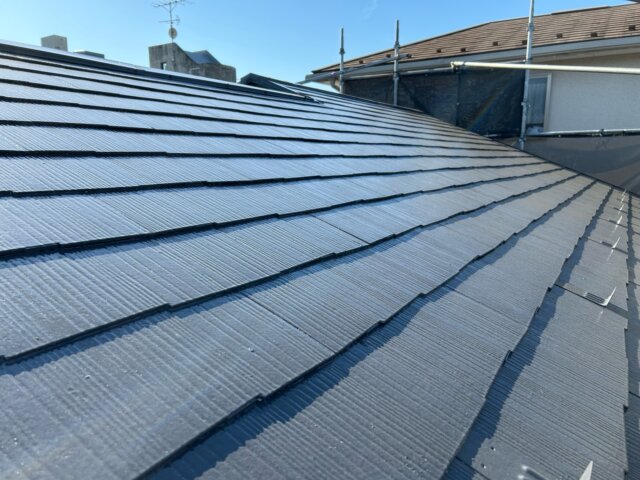 さいたま市岸町の屋根の上塗り完了の写真 ミヤケン