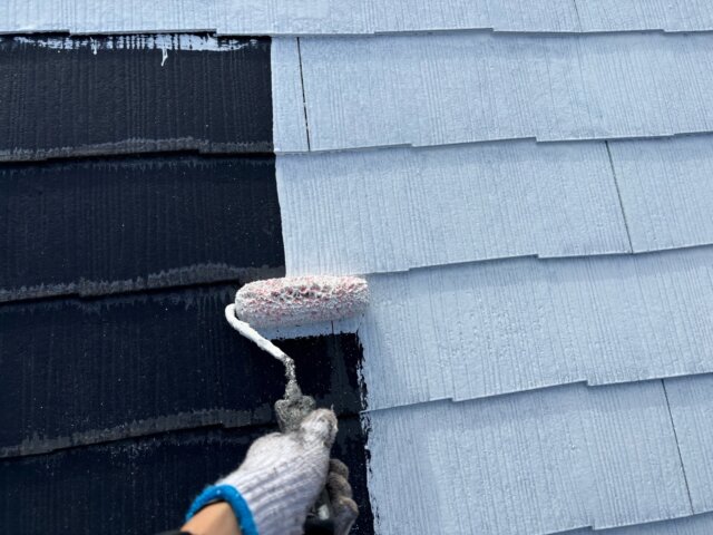 さいたま市岸町の屋根の下塗りの写真 ミヤケン