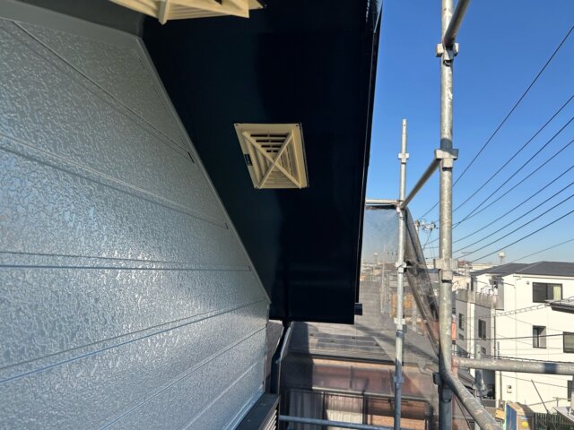 さいたま市岸町の軒天井の上塗りの写真 ミヤケン